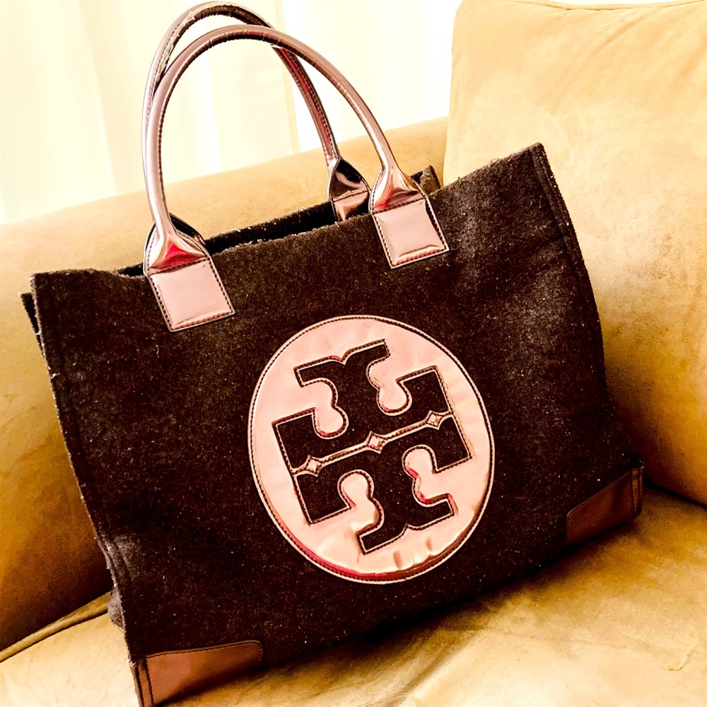 Tory Burch Large Bronze Expandable Tote